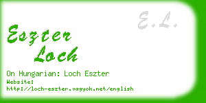 eszter loch business card